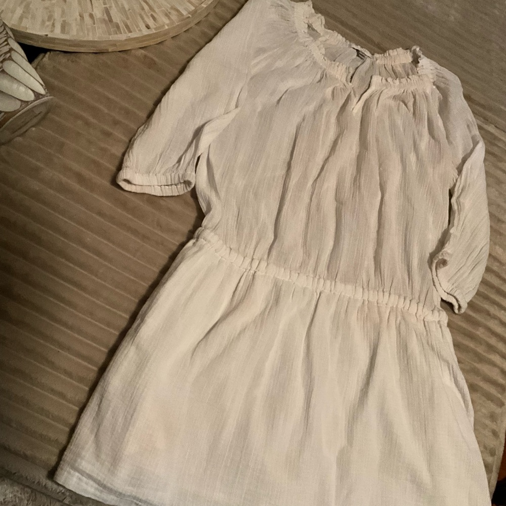 J. Crew White Swim Coverup